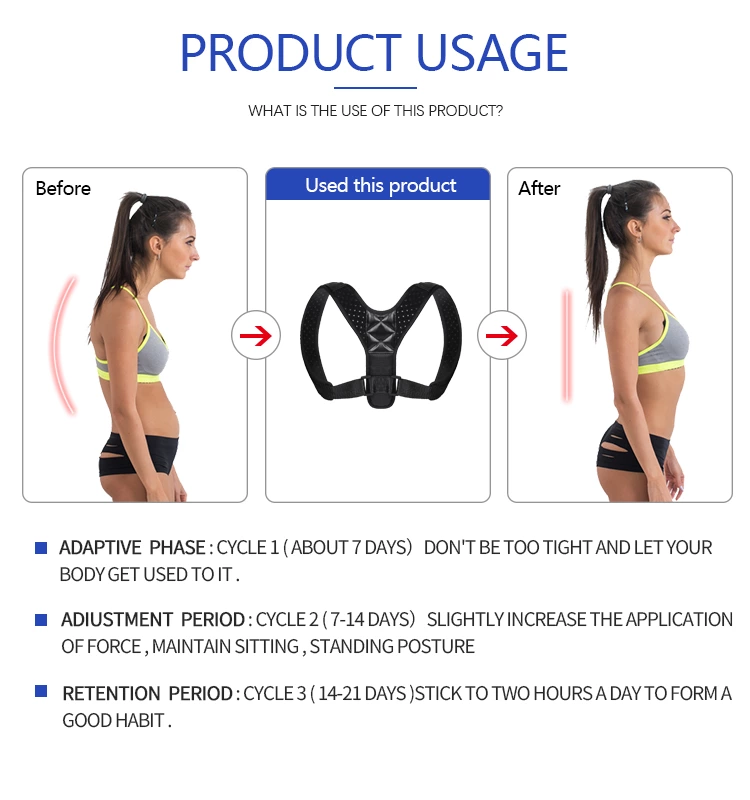 Leather Posture Correction Belt